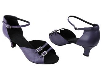 Chaussures de danse femmes cuir violet clair   